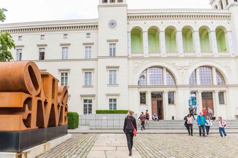 The former railway terminus that houses the Hamburger Bahnhof contemporary art museum, one of the largest museums in Berlin, Germany