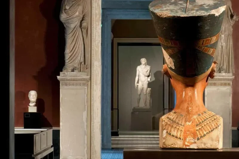 The domed Nefertiti room in the Neues Museum, one of the best museums in Berlin, Germany